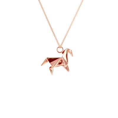 PINK HORSE NECKLACE
