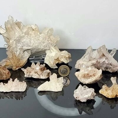 Quarzkristall-Cluster