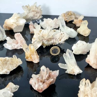 Amas de cristaux de quartz petits