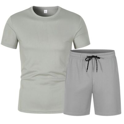 Conjunto de jogger casual para hombre | pantalones cortos | camiseta | deportes | varios tamaños