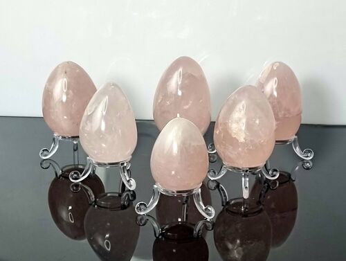 Rose Quartz Crystal Egg x1