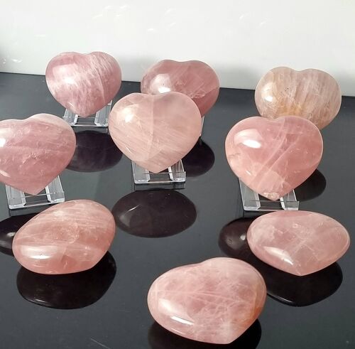 Rose Quartz Crystal Heart (Valentines)
