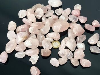 Pierres roulées en cristal de quartz rose 1