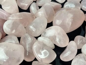 Pierres roulées en cristal de quartz rose 3