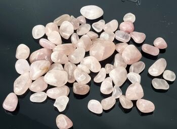 Pierres roulées en cristal de quartz rose 4