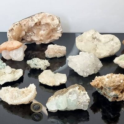 Assortiment de lots mixtes de cristaux de zéolite