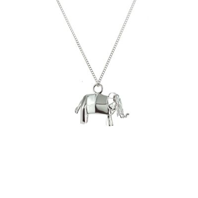 SILVER ELEPHANT NECKLACE