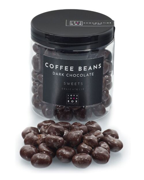 Chocolate coffee beans – coffee beans covered with dark chocolate