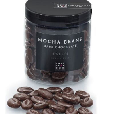 Chocolate Mocha Beans - Dark Chocolate Mocha Beans Love in a Box