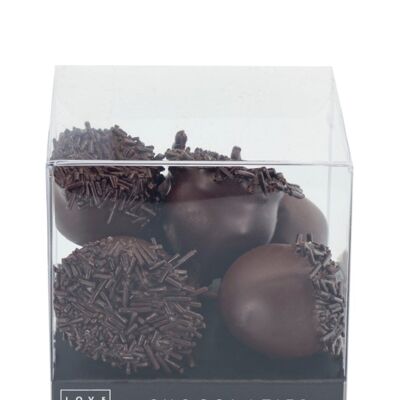 Cerises au chocolat Chocolat noir – cerisettes - cerises avec noyau et tige et liqueur recouvertes de chocolat noir