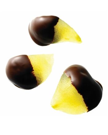 Poires au chocolat Chocolat noir – poires confites trempées dans du chocolat noir 2