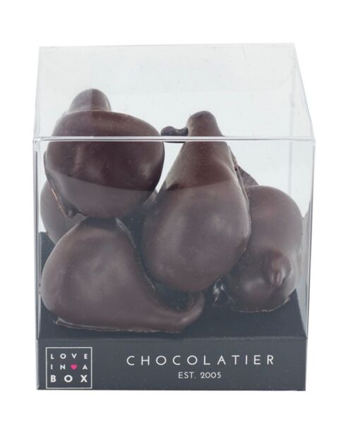 Chocolate Figs Dark chocolate – dried figs covered with dark chocolate