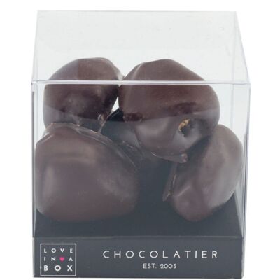 Dátiles con chocolate Chocolate amargo: dátiles cubiertos de chocolate amargo