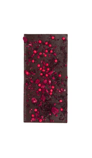 Tablette de Chocolat - Cerise Framboise - Noir