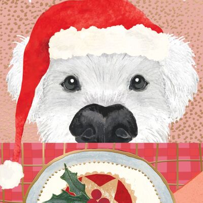 Navidad de perro y pastel de carne picada