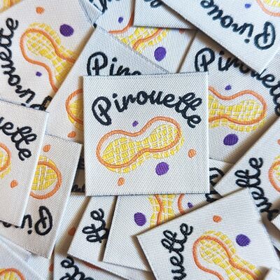 Etiqueta para coser "Peanut Pirouette"