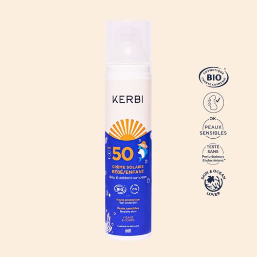 Crème solaire bébé / enfant SPF50 - 100g