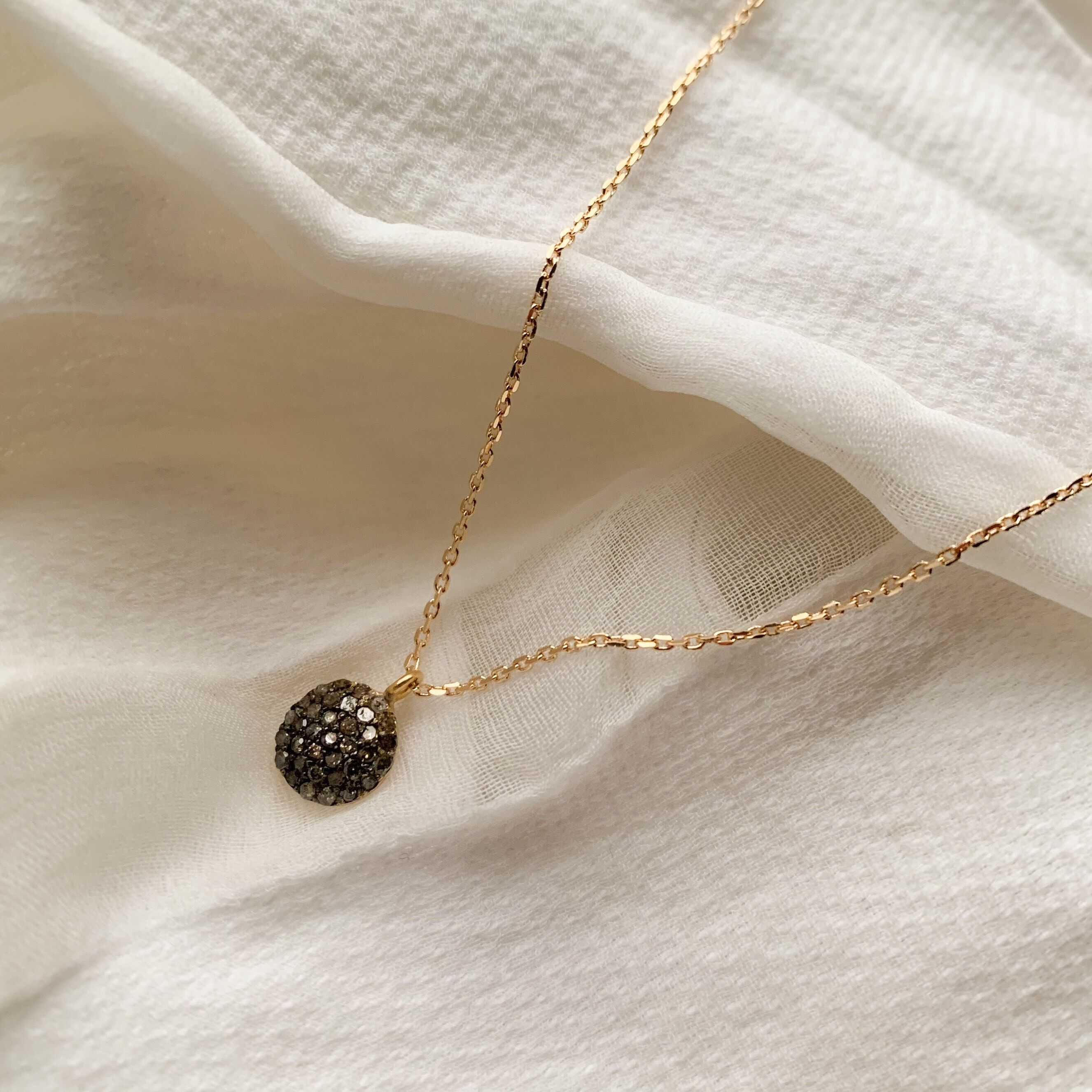 Collana di spinello placcato oro gelsomino (CCHPR2)