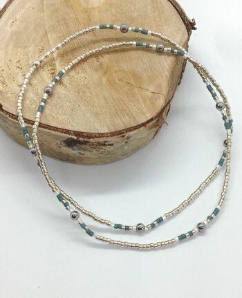 Bracelet 3 en 1 en perles Miyuki , collection Anna 6