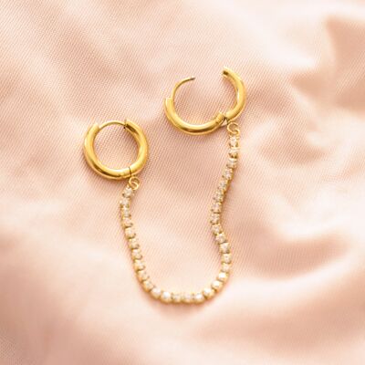 “Mary” Chunky Hoop Earrings