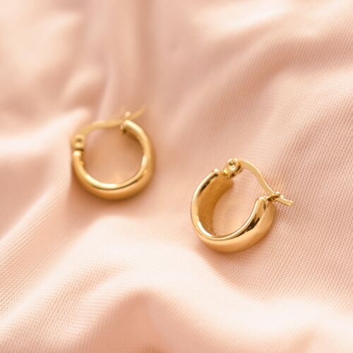 “Odette” Gold Chunky Hoops