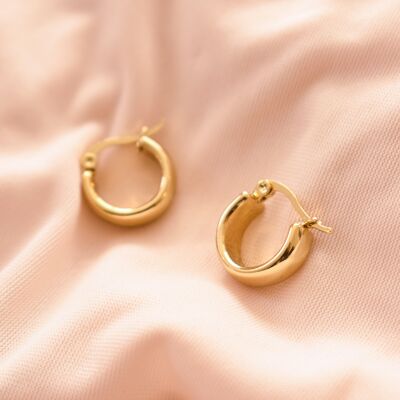 "Odette" Gold Chunky Hoops