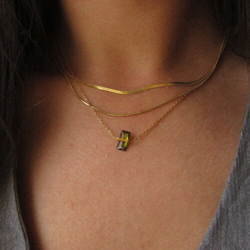 “Veronica” Rectangle Necklace