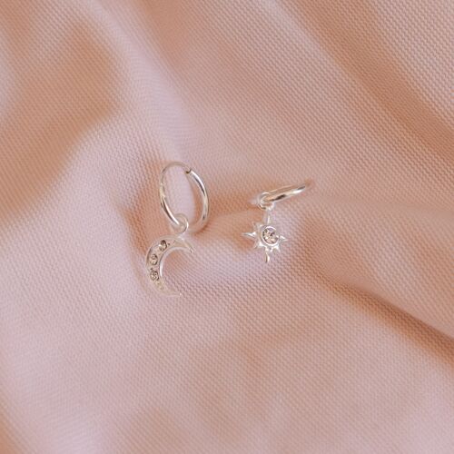“Nova” Star Threader Silver Earring