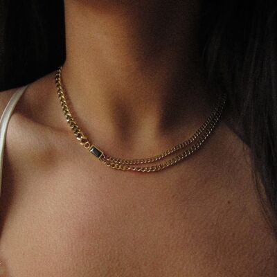 Diamant-Muschel-Halskette „Nani“.