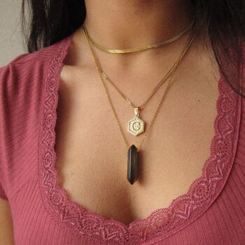Collier Cristal "Yassy" - Terre 5