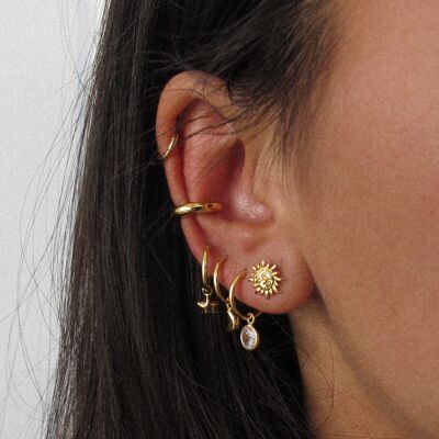 Ear cuff dorado “Cameron”