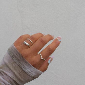 Bague tressée en argent "Erin" 5