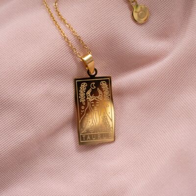 “Calderon” Astrology Tablet Necklace - Gemini