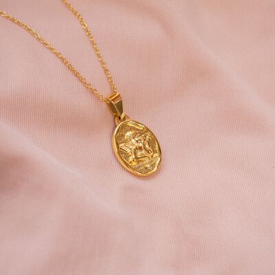 “Poppy” T-Bar Heart Necklace