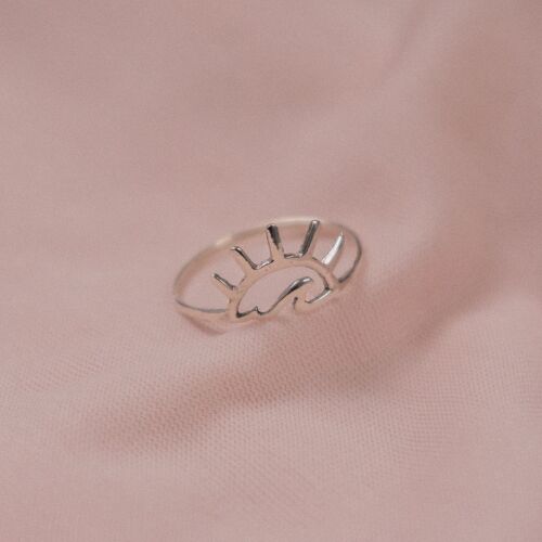 CLEARANCE "Ffion" Sterling Silver Whale Tail Ring