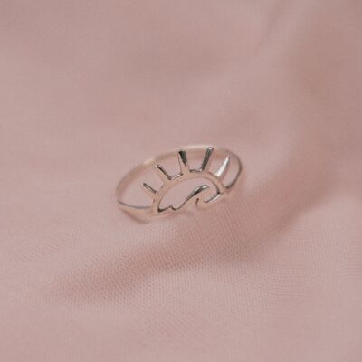 CLEARANCE "Ffion" Sterling Silver Whale Tail Ring