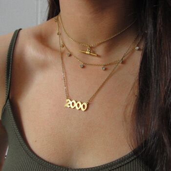 Collier avec date de naissance "90s Baby" 3