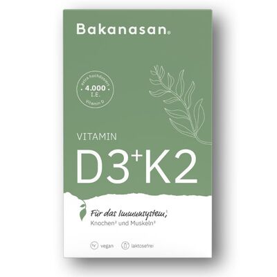 Bakanasan Vitamin D3+K2 60 pc.