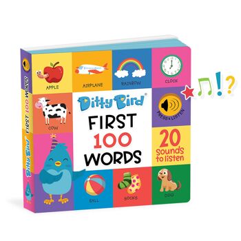 Mon livre sonore pour apprendre mes 100 premiers mots en anglais -Ditty Bird 100 Words 3