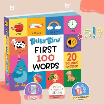 Mon livre sonore pour apprendre mes 100 premiers mots en anglais -Ditty Bird 100 Words 5
