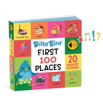 Mon livre sonore pour apprendre mes 100 premiers lieux à découvrir en anglais -Ditty Bird First 100 Places 2