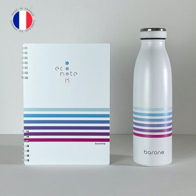 Coffret gourde isotherme + cahier réutilisable East River