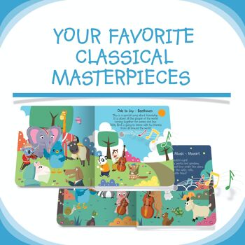 Livre sonore sur la musique Classique - Beethoven, Vivaldi,  Mozart, Chopin - Ditty Bird Classical Music 4