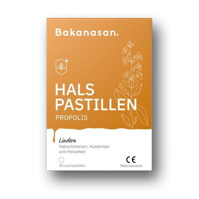 Bakanasan Pastilles pour la gorge Propolis 30 St.