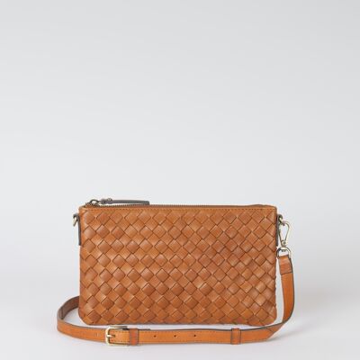 New Collection - Lexi Bag - Cognac Woven Classic Leather
