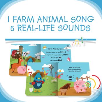 Livre sonore pour découvrir les animaux de la ferme en anglais - Ditty Bird Farm Animal Sounds 5