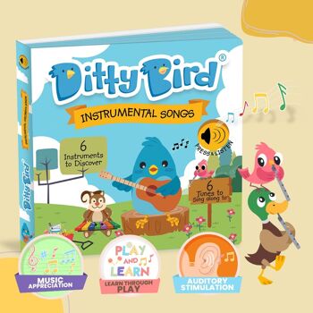 Livre sonore Ditty Bird Instrumental Children's Songs 3