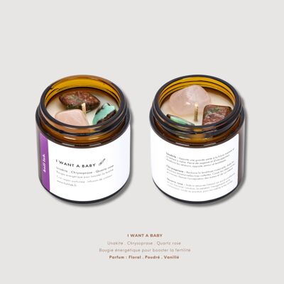 I WANT A BABY - Scented vegan energy candle