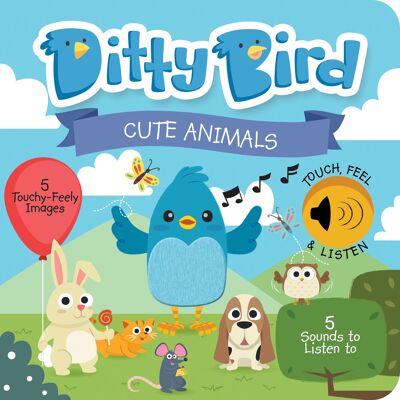 Mon livre sonore des animaux à toucher - DITTY BIRD Cute Animals