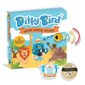 Livre sonore Ditty Bird Safari Animal Sounds 2